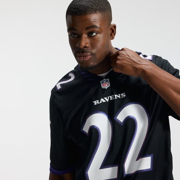Custom Derrick Henry Baltimore Ravens Alternate Game Jersey Black