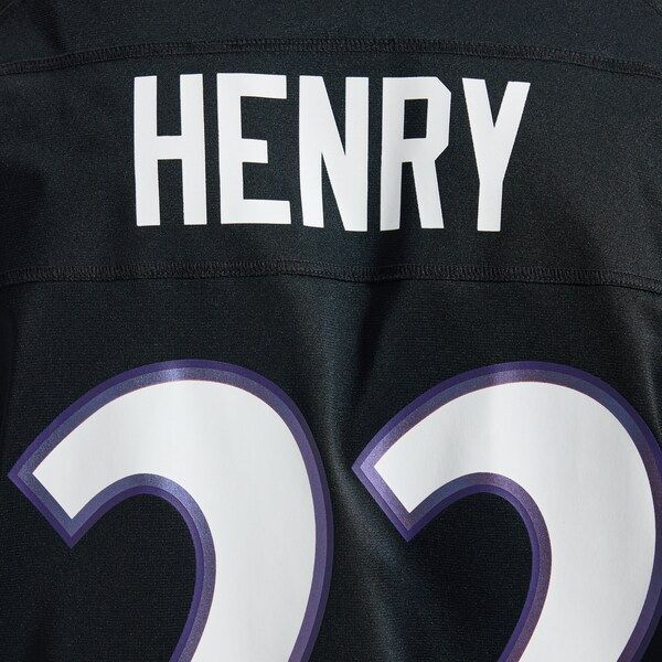 Custom Derrick Henry Baltimore Ravens Alternate Game Jersey Black