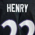Custom Derrick Henry Baltimore Ravens Alternate Game Jersey Black
