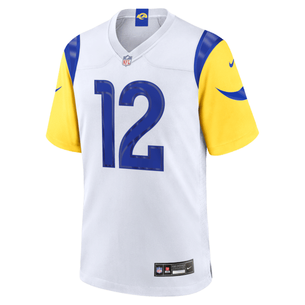 Custom Puka Nacua Los Angeles Rams Game Jersey White
