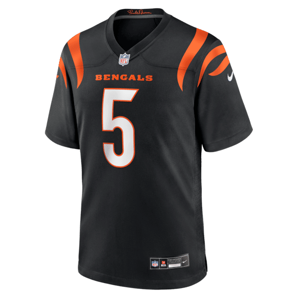 Custom Tee Higgins Cincinnati Bengals Game Jersey Black