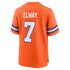 Custom John Elway Denver Broncos Mile High Collection 1977 Throwback Retired Player Game Jersey Orange