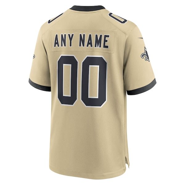 Custom New Orleans Saints Gameday Golds Custom Game Jersey Gold