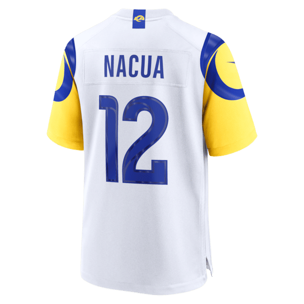Custom Puka Nacua Los Angeles Rams Game Jersey White