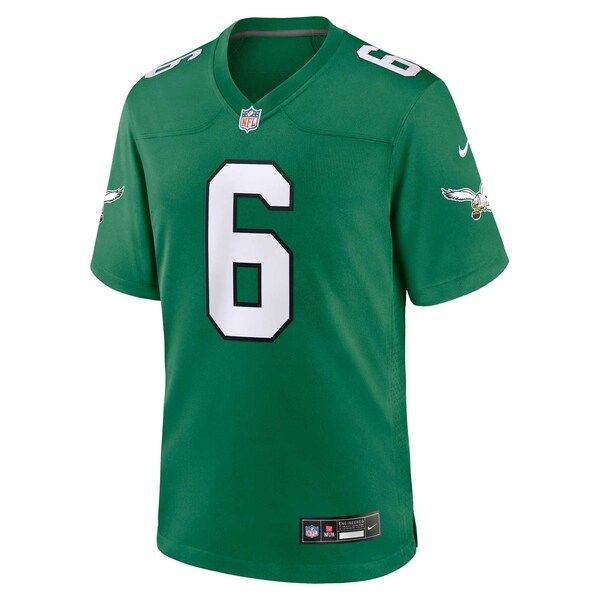 Custom DeVonta Smith Philadelphia Eagles Alternate Game Jersey Kelly Green