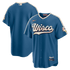 Custom Christian Yelich Milwaukee Brewers 2026 City Connect Stadium Jersey Mineral Blue