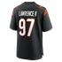Custom Dexter Lawrence II Cincinnati Bengals Game Jersey Black