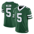 Custom Garrett Wilson New York Jets Vapor F.U.S.E. Stitched Limited Jersey Green