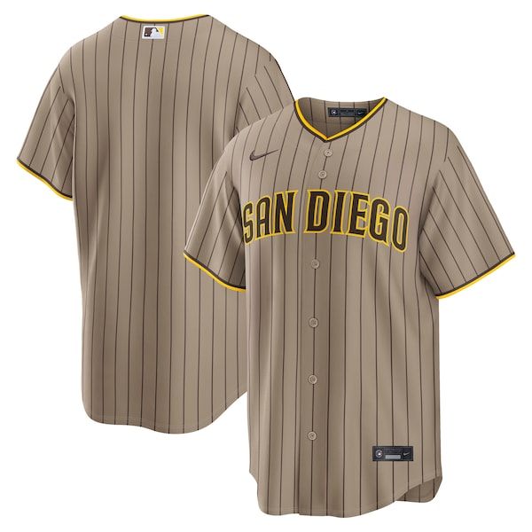 Custom San Diego Padres Alternate Replica Jersey Sand