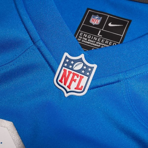 Custom Detroit Lions Custom Game Jersey Blue