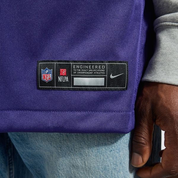 Custom Kyle Hamilton Baltimore Ravens Alternate Game Jersey Purple