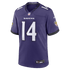 Custom Kyle Hamilton Baltimore Ravens Game Jersey Purple