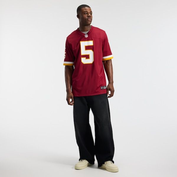 Custom Washington Commanders Jayden Daniels Game Jersey Burgundy