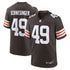 Custom Carson Schwesinger Cleveland Browns Game Jersey Brown