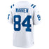 Custom Tyler Warren Indianapolis Colts Game Jersey White