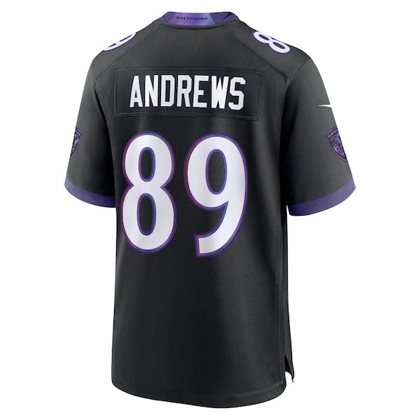 Custom Mark Andrews Baltimore Ravens Alternate Game Jersey Black
