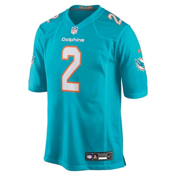 Custom Malik Willis Miami Dolphins Game Jersey Aqua