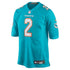 Custom Malik Willis Miami Dolphins Game Jersey Aqua