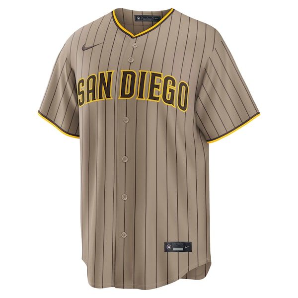 Custom San Diego Padres Alternate Replica Jersey Sand