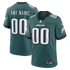 Custom Philadelphia Eagles Custom Game Jersey Midnight Green