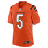 Custom Tee Higgins Cincinnati Bengals Alternate Game Jersey Orange