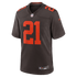 Custom Denzel Ward Cleveland Browns Alternate Alpha Dawg Game Jersey Brown