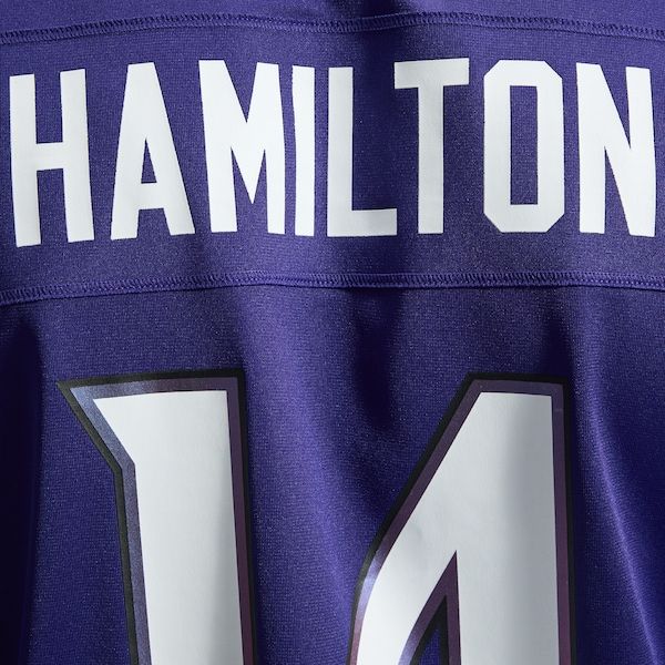 Custom Kyle Hamilton Baltimore Ravens Game Jersey Purple
