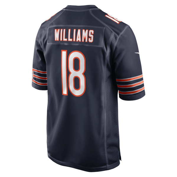 Custom Caleb Williams Chicago Bears Game Jersey Navy