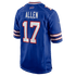 Custom Josh Allen Buffalo Bills Game Jersey Royal