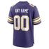 Custom Minnesota Vikings Custom Game Jersey Purple
