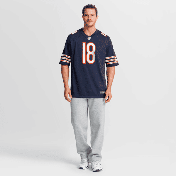 Custom Caleb Williams Chicago Bears Game Jersey Navy