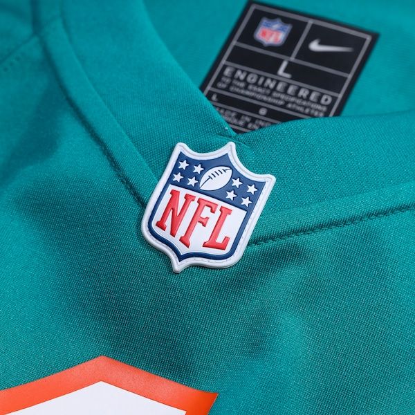 Custom Jacob Rodriguez Miami Dolphins Alternate Game Jersey Aqua