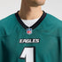 Custom Philadelphia Eagles Custom Game Jersey Midnight Green