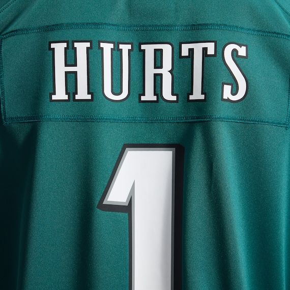 Custom Philadelphia Eagles Custom Game Jersey Midnight Green