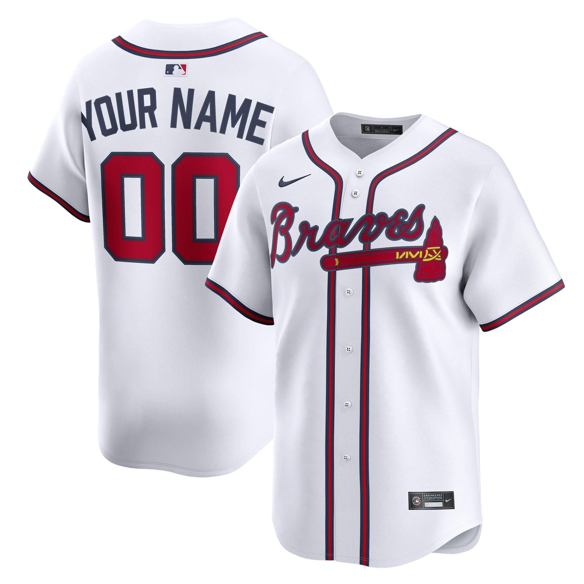 Jersey Gool - Atlanta Braves Alternate Limited Customized Replica Jersey Red