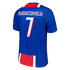 Official Khvicha Kvaratskhelia Paris Saint-Germain Custom 2026/27 Home Stadium Replica Jersey - Blue - Jersey Teams World
