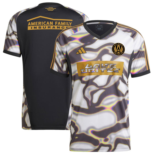 Atlanta United FC adidas 2024 Pride Pre-Match Top - Black