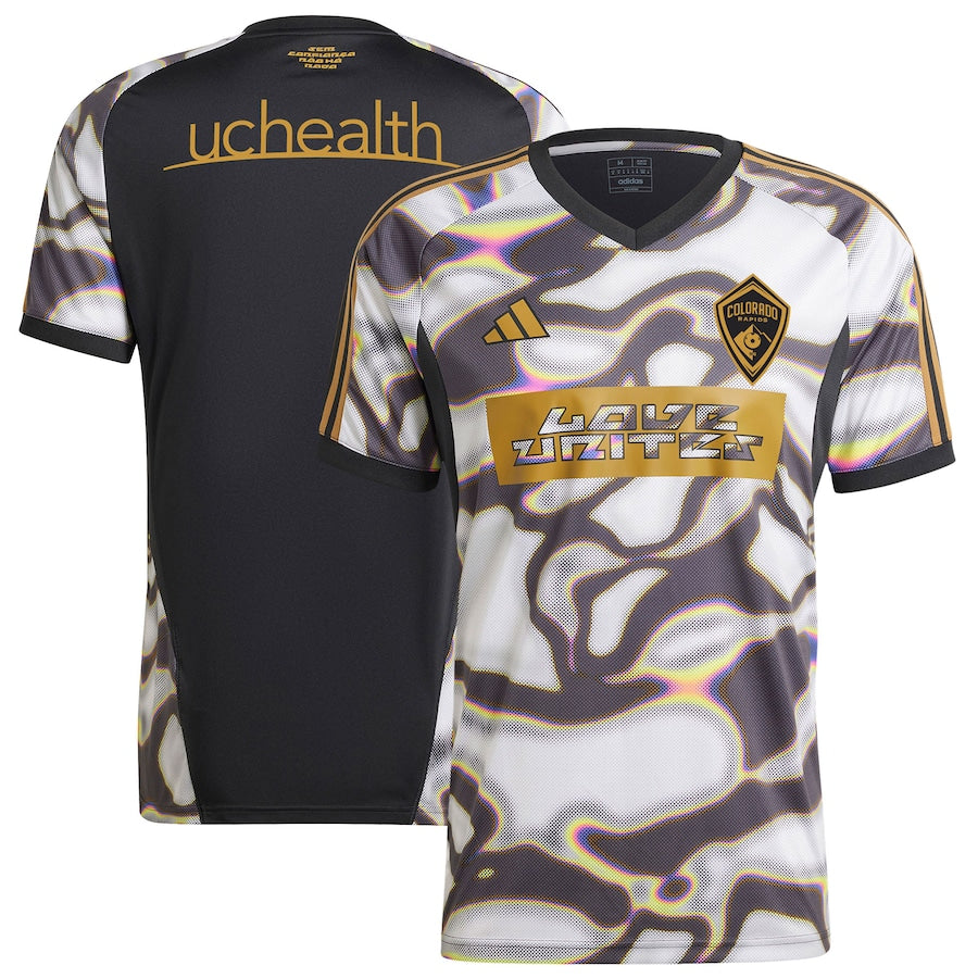 Colorado Rapids adidas 2024 Pride Pre-Match Top - Black
