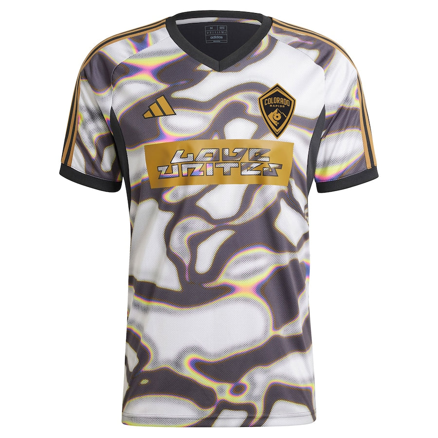 Colorado Rapids adidas 2024 Pride Pre-Match Top - Black