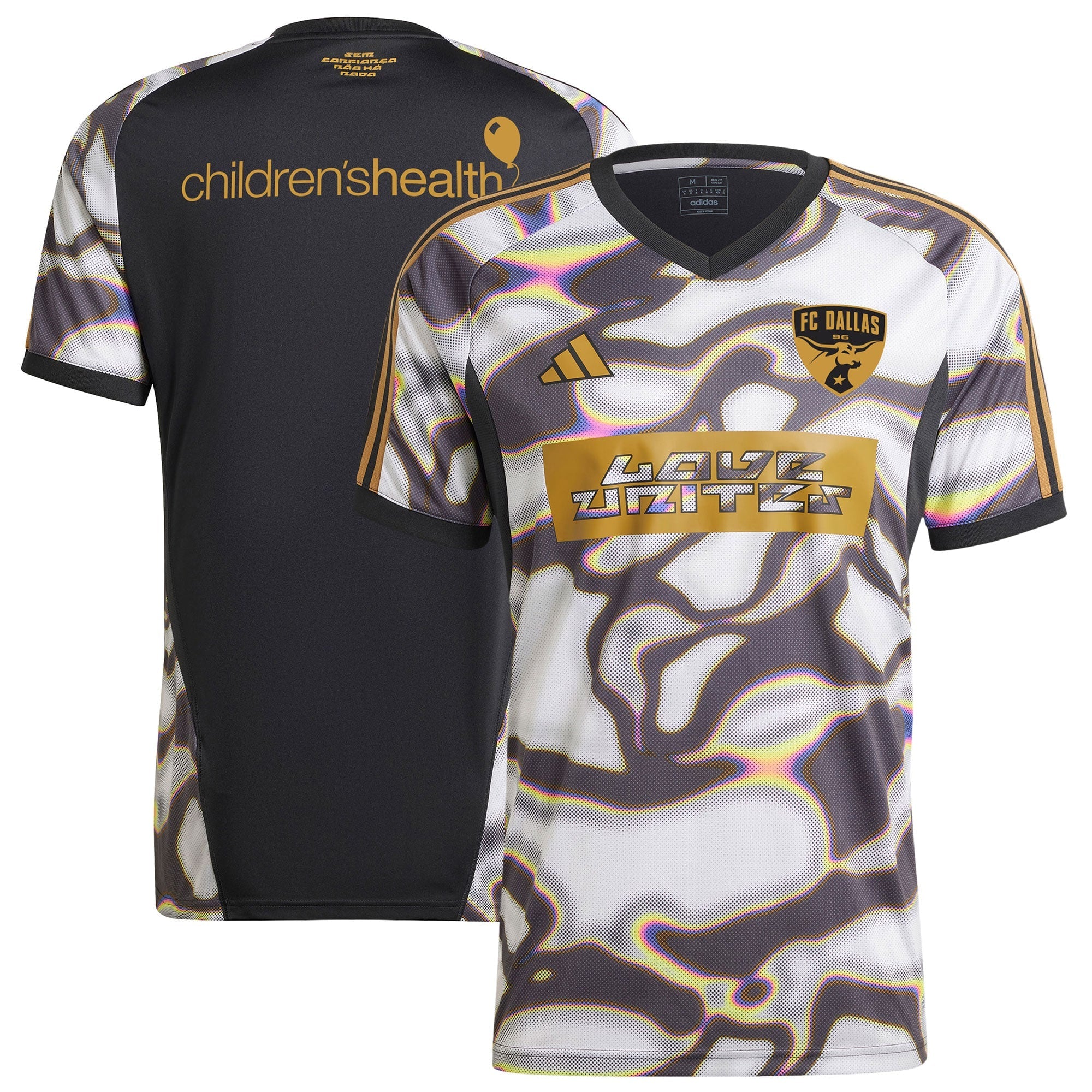 FC Dallas adidas 2024 Pride Pre-Match Top - Black