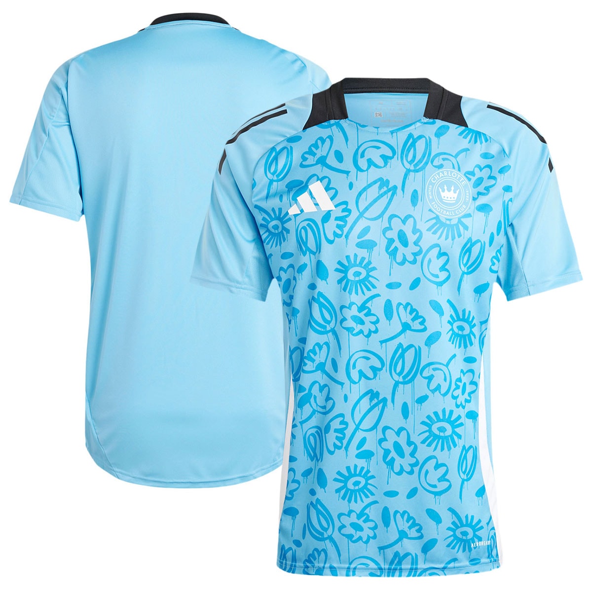 Charlotte FC adidas 2024 One Planet Pre-Match Top - Blue