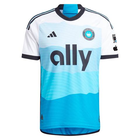 Charlotte FC adidas 2024 The Carolina Kit: Explore  Jersey - Blue