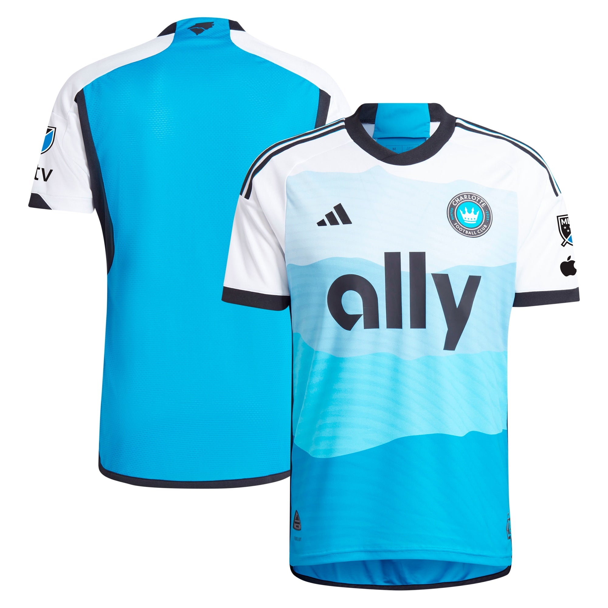Charlotte FC adidas 2024 The Carolina Kit: Explore  Jersey - Blue