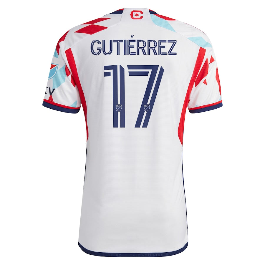 Brian Gutiérrez Chicago Fire adidas 2024 A Kit For All Player Jersey – White