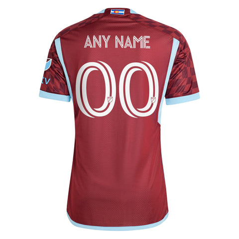 Colorado Rapids adidas 2024 One Flag Kit Custom Jersey - Burgundy