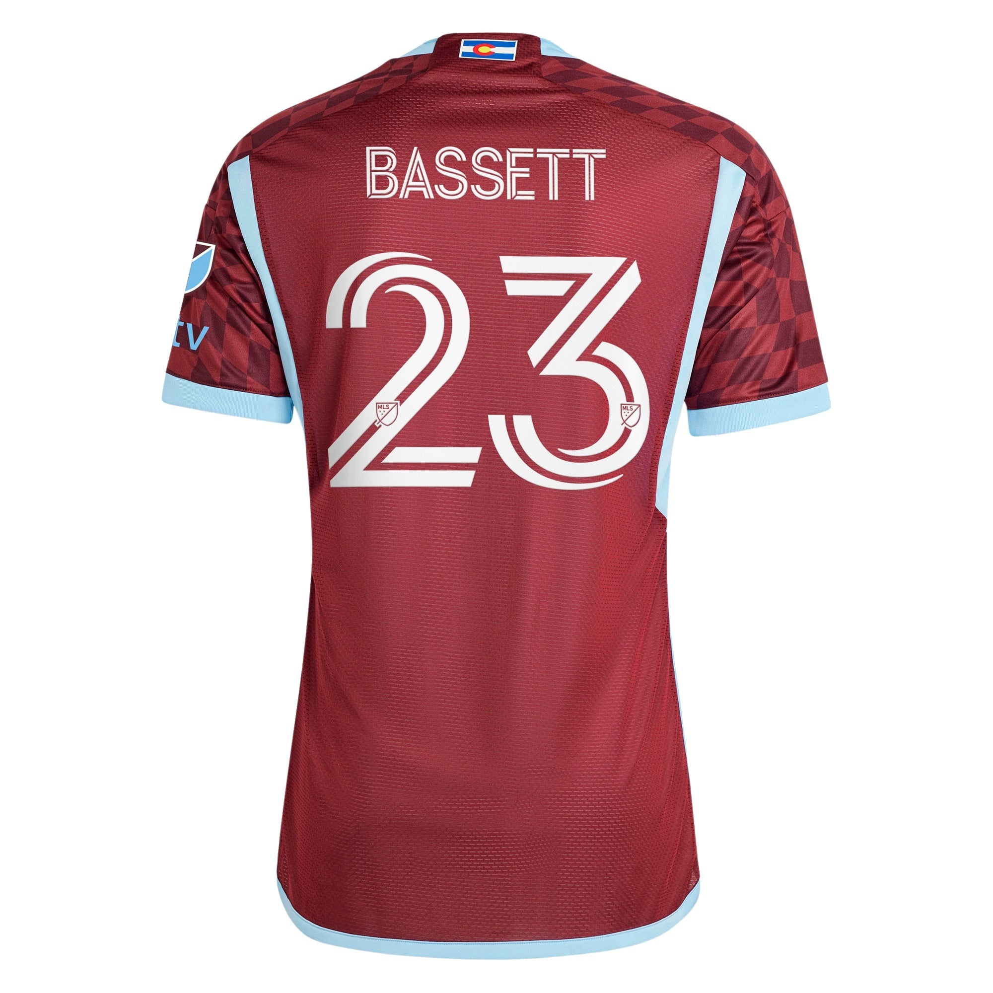 Cole Bassett Colorado Rapids adidas 2024 One Flag Kit Player Jersey - Burgundy