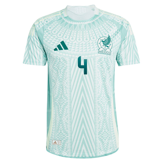 Selected slide 1 of 3Display slide 2 of 3Display slide 3 of 3 Edson Alvarez Mexico National Team adidas 2024 Away Player Jersey - Green