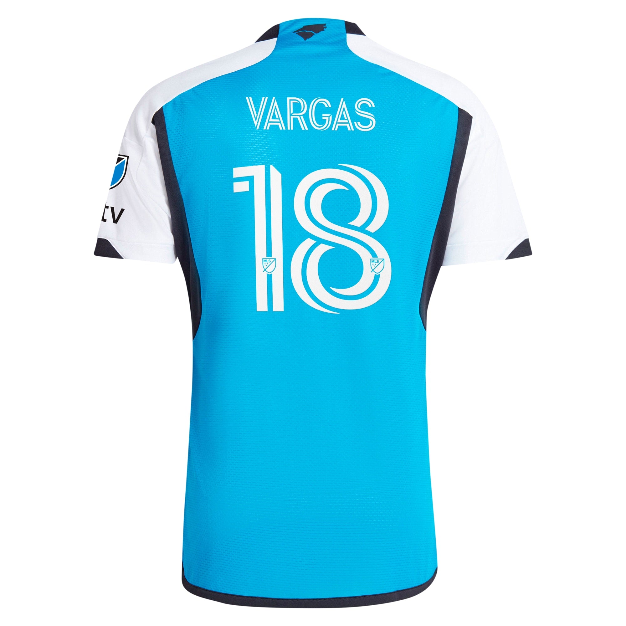 Kerwin Vargas Charlotte FC adidas 2024 The Carolina Kit: Explore Player Jersey - Blue