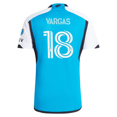 Kerwin Vargas Charlotte FC adidas 2024 The Carolina Kit: Explore Player Jersey - Blue