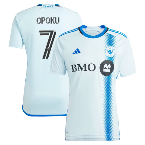 Kwadwo Opoku CF Montreal adidas 2024 La Main  Player Jersey – Light Blue